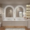Apmir Super Bright 192 LEDs/m LED Lighted Anti-Fog Tempered Glass Arched Bathroom/Vanity Mirror with ETL & 3-Year Warranty - 4 of 4