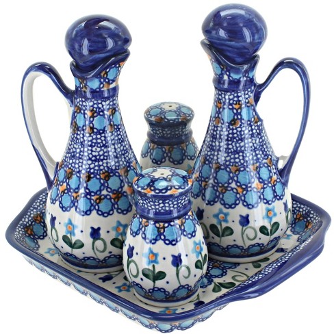 Blue Rose Polish Pottery Savannah Table Accessory Set : Target