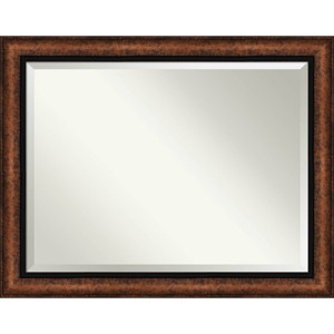 Amanti Art 47" x 37" Beveled Vogue Bronze Wall Mirror : Modern Rectangular, No Assembly, Includes Hardware - 1 of 4