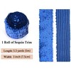 Alilang Elastic Sequin Trim, 3 Inch 8 Row Wide Flat Glitter Bling Fabric Paillette Sequin Ribbon, Metallic Sewing DIY Project, 5.5 Yards - 3 of 4