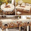 LOVEVOOK Thanksgiving Tablecloth, Fall Tablecloth, Pumpkin Table Cloth, Autumn Harvest for Christmas, Holiday, Birthday, Harvest - 2 of 4
