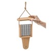Birds Choice Spruce Creek Collection Tail Prop Suet Bird Feeder 12" Natural Teak - 3 of 4
