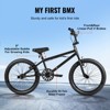 VEVOR BMX Bike, 20-Inch Wheel Freestyle Bike, BMX Race Bike with 360° Rotor and 4 Pegs, Beginner-Level BMX to Advanced Riders, BMX Bicycles - 3 of 4