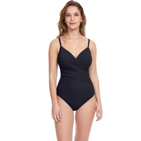 Profile by Gottex Dandy V-Neck Tummy Control One Piece Swim Dress