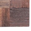 Okak Boho Handcrafted Outdoor Console Table Side Tables with Stainless Stee Frame Patio End Table Outdoor&Indoor for Garden Balcony Yard, Natural - 3 of 4