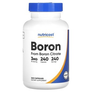 Nutricost Boron, 3 mg, 240 Capsules - 1 of 2