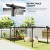 13' x 13' Aluminum Retractable Pergola Canopy, Outdoor Pergola for Garden, Patio, Deck - 4 of 4