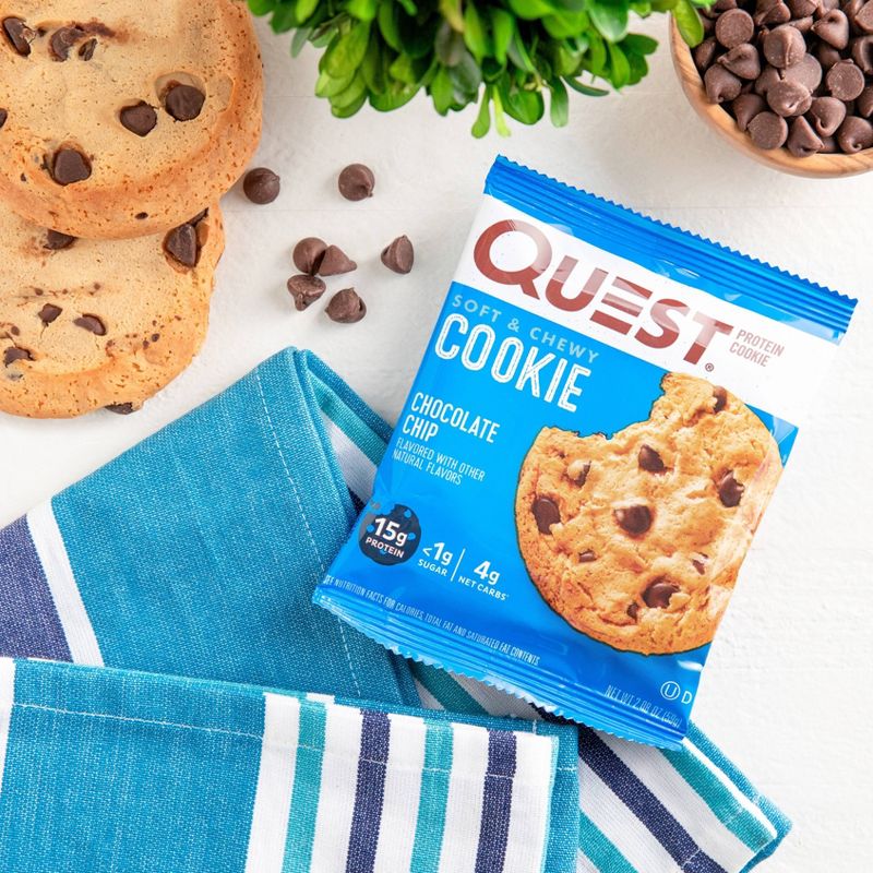 Quest Nutrition 15g Protein Cookie - Chocolate Chip Cookie, 5 of 13