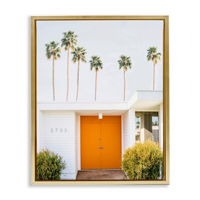 Stupell Industries Palm Springs Orange Door, 25" x 31"