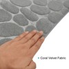 Unique Bargains Memory Foam Non-slip Absorbent Coral Floor Mat 2 Pcs - 3 of 4