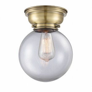Beacon - 1 Light Flush Mount In Industrial Style-9.15 Inches Tall and 8 Inches Wide - 1 of 1