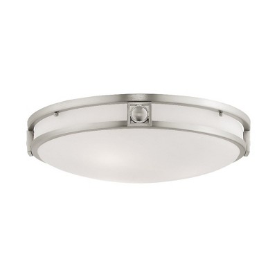 Livex Lighting Titania 3 - Light Flush Mount in  Brushed Nickel
