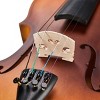 SEVOBAL Orchestral String Instruments 4/4 Acoustic Violin Set with Case Bow Rosin Tuner Shoulder Rest and Strings, Brown, 31.5"*10.24"*5.12" - 4 of 4