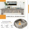 PAGED Classic Retro Console Table with 3 Top Drawers & Open Style Bottom Shelf, 50" Entryway Sofa Table, Solid Pine Entryway Table - 4 of 4