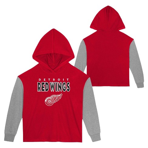 Nhl Detroit Red Wings Women's White Fleece Crew Sweatshirt : Target