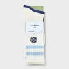 Men's 2pk Casual Crew Socks - Goodfellow & Co™ Ivory/Navy Blue 6-12 - 2 of 3