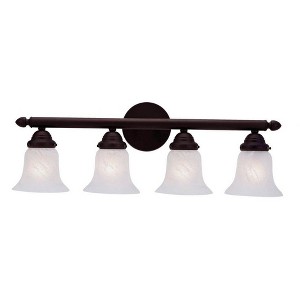 Livex Lighting 4 - Light Vanity in  Bronze - 1 of 4