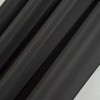 Olivia Gray Gilbert Solid Single Grommet Curtain Panel Pair - 54x84", Black - 3 of 4