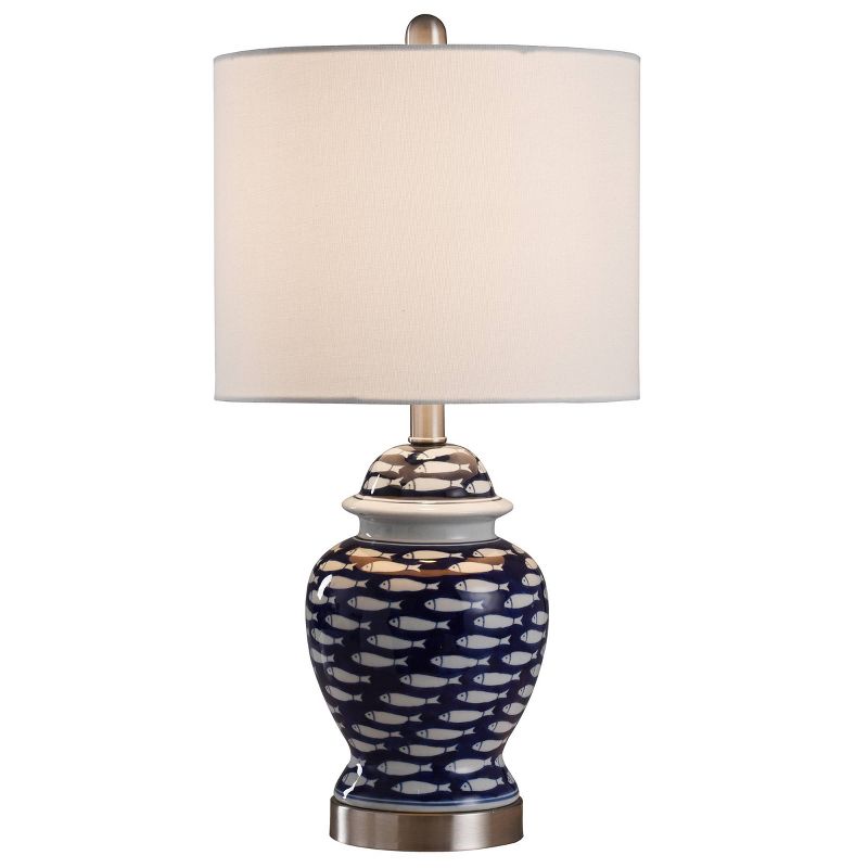 23&#34; School of Fish Table Lamp Blue White - StyleCraft, 3 of 8