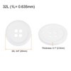 Unique Bargains Resin DIY Craft Flat 4-Hole Sewing Buttons 100 Pcs - 2 of 4