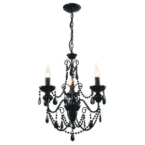CWI Lighting Keen 3 Light Up Chandelier With Black Finish - 1 of 3