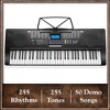 Ashthorpe 61-Key Digital Electronic Keyboard Piano with Full-Size Keys for Beginners with Adjustable Stand, Bench, Headphones and Microphone - 3 of 4
