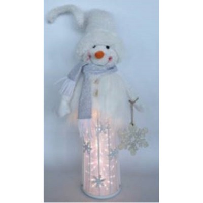 Season's Designs Christmas 31In Fabric Snowman W/ Led Light