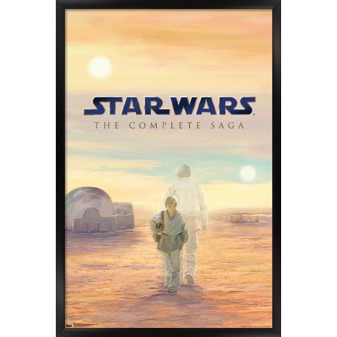 Blu Ray Box Wall Poster Trends International Star Wars: Saga 22.375 x 34 Black Framed Version