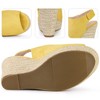 Perphy Women's Slingback Platform Heels Espadrille Wedges Sandals - 3 of 3