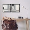 Stupell Industries Industrial Abstract Grey Geometric Black Framed Floater Canvas Wall Art - 2 of 4