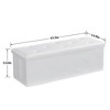 VECELO Folding Storage Ottoman Bench, Versatile Shoestool & Footstool, Bedroom Bench with Storage, Holds up to 660 lb - 3 of 4