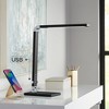 360 Lighting Jett Modern Desk Lamp 16 1/2" High Black with USB Port and Nightlight LED Dimmer Touch On Off for Bedroom Bedside Nightstand Family House - 2 of 4