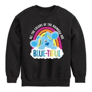 Boys' - Blue's Clues & You! - All The Colors Of The Rainbow Are Beautiful Graphic Long Sleeve Fleece Sweatshirt - 1 of 4