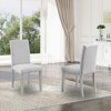 MAYEERTY Set of 4 Dining Chairs, Padded Seat, Dining Room Kitchen, White & Gray - 2 of 4
