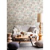 NuWallpaper Teal Peach Naupaka Peel and Stick Wallpaper: Removable Floral Botanical Self-Adhesive Wall Covering - 2 of 3