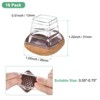 Unique Bargains Silicone Square Chair Leg Caps Floor Protectors 16 Pcs - 2 of 4