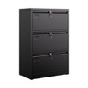 SUXXAN Metal Lateral File Cabinet, 30.24" H Lockable Files Cabinet, Ins Design Office Cabinet with 2 Drawers, Assembly Required,Black - 2 of 4