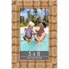 PosterPalooza | 5x8 Wide Bamboo Picture Frame, UV Acrylic, 4 Finishes - Brown, Black, Silver, and Natural - 2 of 4