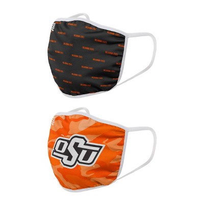 NCAA Oklahoma State Cowboys Adult Face Covering 2pk