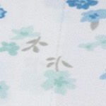 floral white/blues print