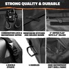 Mockins Rainproof Car Top Carrier Cargo Bag - 60"x43"x17" | 25 Cubic-ft Capacity | Black - 4 of 4