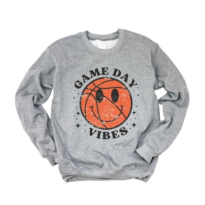 Simply Sage Market Women's Graphic Sweatshirt Game Day Vibes Basketball