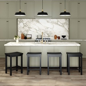 Now Furniture 24" Counter Stool, Wooden Backless Bar Height Kitchen Stool - 1 of 4
