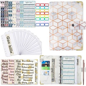 A6 Budget Binder Budget Planner Money Organiser With Zipper Bag Stickers Lightweight Portable Bookkeeping - 1 of 4