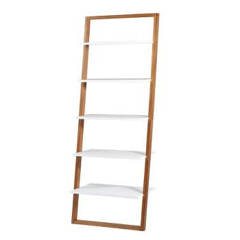 Phyliss White Metal Leaning Ladder Shelves - Inspire Q : Target