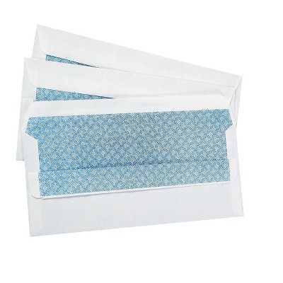 MyOfficeInnovations Self-Sealing Security-Tint #10 Envelopes 4-1/8" x 9-1/2" Wht 500/BX 511289