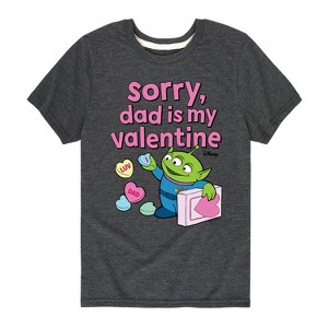 Boys' - Toy Story - Sorry Dad My Valentine Short Sleeve Graphic T-Shirt - 1 of 4