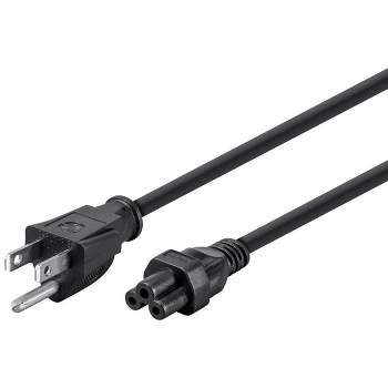 Monoprice Power Cord - 6 Feet - Black | NEMA 5-15P to IEC 60320 C5, 18AWG, 10A/1250W, 3-Prong