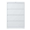 Lateral File Cabinet 4 Drawer, Filing Cabinet, Lockable File Cabinet for Home Office, Locking Metal Cabinet for Legal/Letter/A4/F4 Size-The Pop Home - 4 of 4