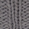 Kate and Laurel Chunky Knit Pillow Cover, 18x18, Gray - 3 of 4